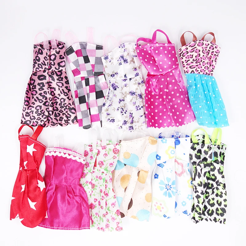 5 шт модные платья ручной работы Одежда для 11 &quotкуклы Барби стиль случайные