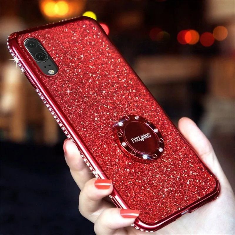 Блестящий чехол для телефона Huawei P30 Lite P40 Pro P20 P10 Plus TPU Mate 20 30 Honor Note 10 Nova 5i V20 |