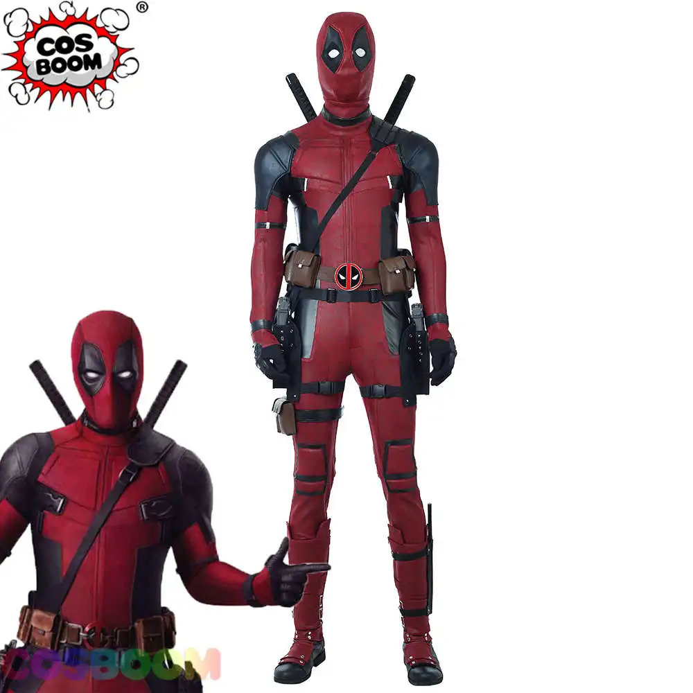 COSBOOM Deadpool 2 костюм Уэйд Уилсон Дэдпул косплей Взрослый мужской Хэллоуин