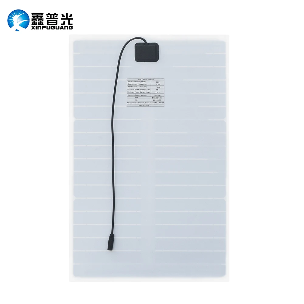 XINPUGUANG 30 Вт 18 в Гибкая солнечная панель 5 В USB малый свет sol Панель батарея Кабельный