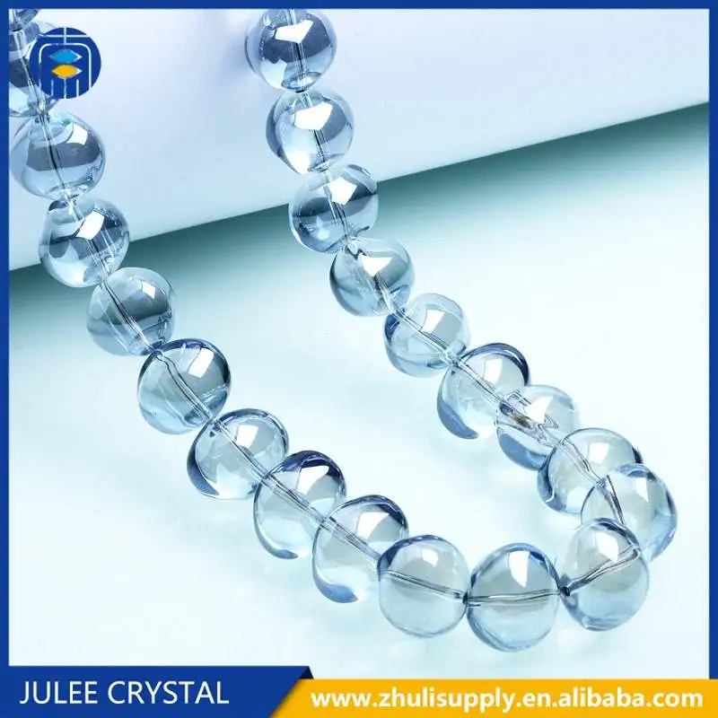A65-008 JuleeCrystal бусины в форме картофеля 16 мм яйцо бусины оптом хрустальные Овальные Бусины - Цвет: A65-008