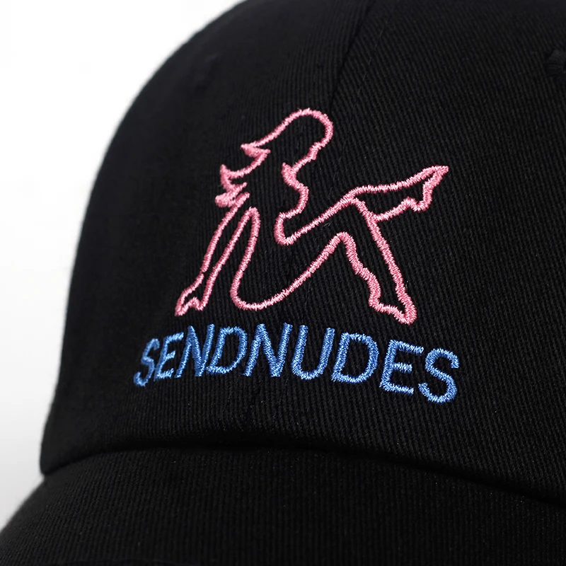 Новинка 2019 шапка с вышивкой SENDNUDES Снэпбэк Кепка хлопковая бейсболка для мужчин и