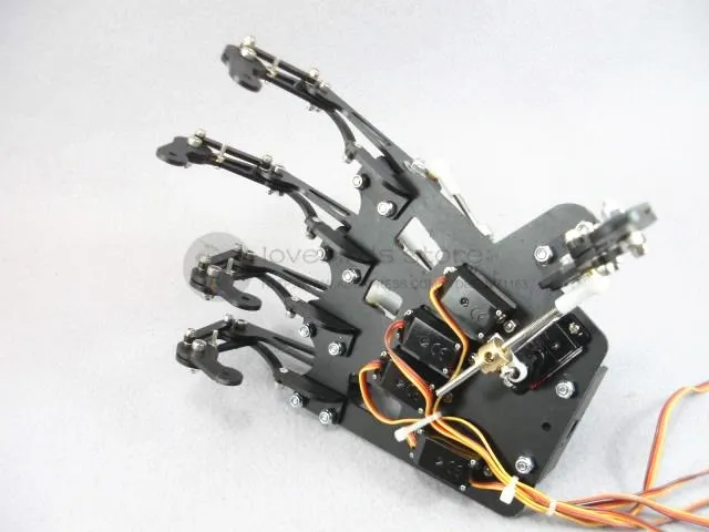 LB пользовательские bionic робот рука модель все металлические пять сустав пальцев движение