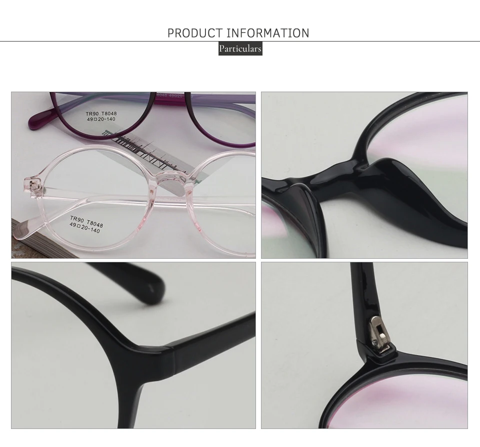 OVZA Fashion TR90 оправа для очков Ультралегкая прозрачная линза прозрачные очки для женщин и мужчин оптические очки с круглой оправой S5063
