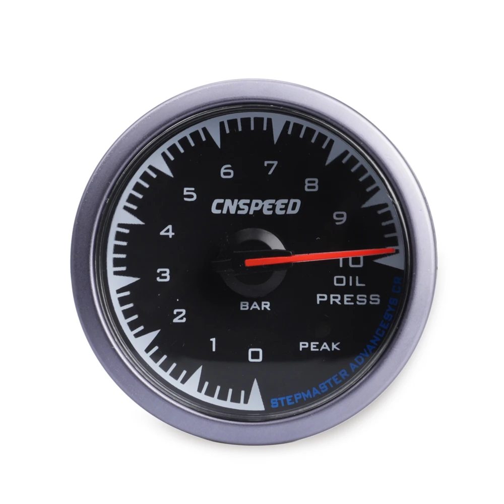 CNSPEED, 7 цветов, 60 мм, датчик давления масла, датчик, гоночный автомобиль, указатель, Масляный Пресс, метр для 12 В, светодиодный, Honda Auto Guage, автомобильный измеритель