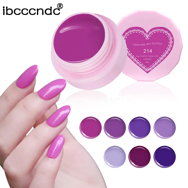 Новый 6 мл УФ гель лак для ногтей покраска дизайн светодиодный грунтовка полулак