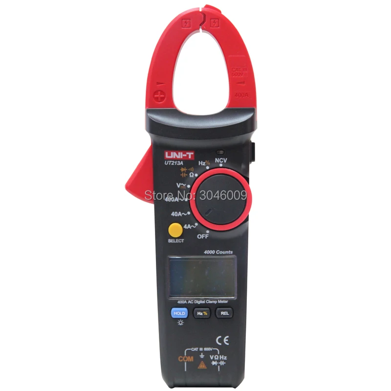 UNI-T UT213A AC 400A цифровой клещи амперметр резистор/конденсатор/частота/Диодный тест