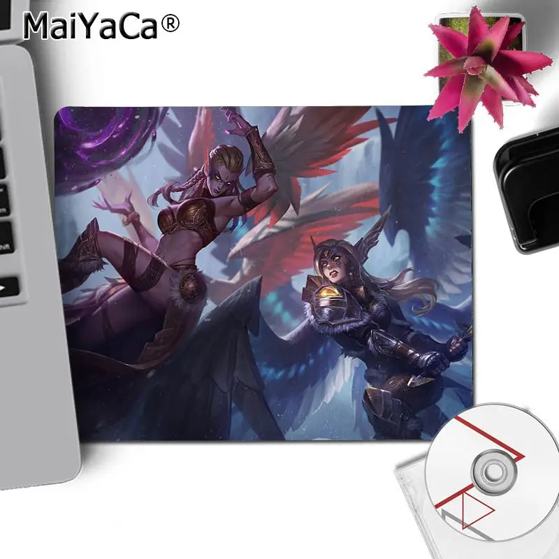 Красивое аниме MaiYaCa League of legends комфорта маленькая Мышь коврик игровой pad простой