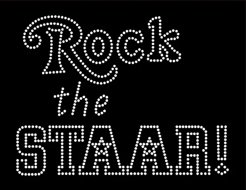 Бесплатная доставка утюжок для школы Rock The Staar со стразами|rhinestone transfer iron on|rhinestone