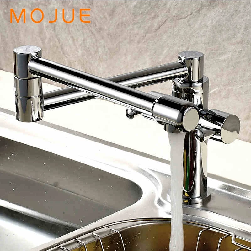 MOJUE retro folding kitchen sink faucets spray faucet flexible tap basin mixer double handle MJ8253 | Обустройство дома