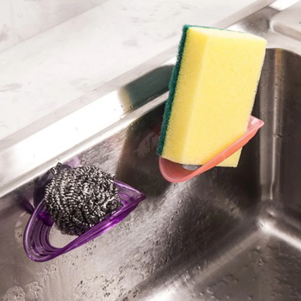 1pc 11*3.7*6.5cm Dish Cloths Rack Suction Sponge Holder Clip Rag Storage kitchen Bathroom Holders New | Дом и сад