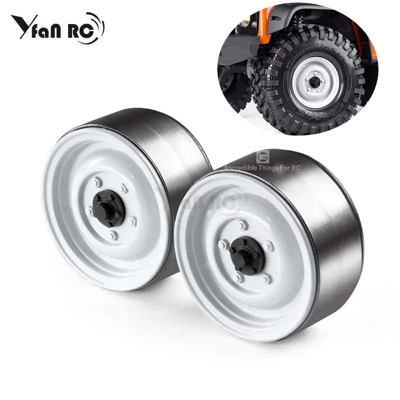 GRC 2 шт Металл 1 9 дюйма Beadlock обод колеса для 1/10 RC Рок Гусеничный TRX-4 осевой SCX10 90046 D90