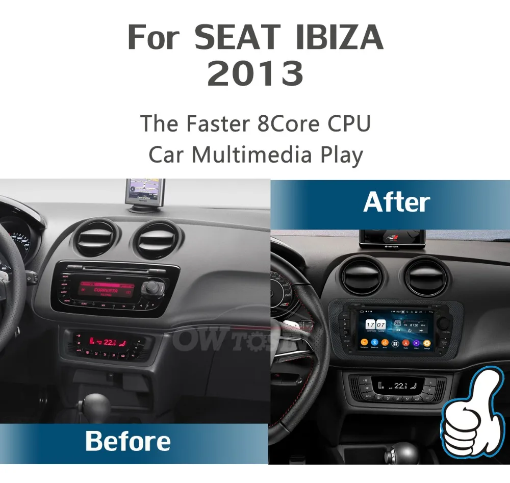 " ips 8 Core 4G+ 64G Android 9,0 автомобильный dvd-плеер для Seat Ibiza 2009 2010 2011 2012 2013 gps навигация радио DSP попугай BT