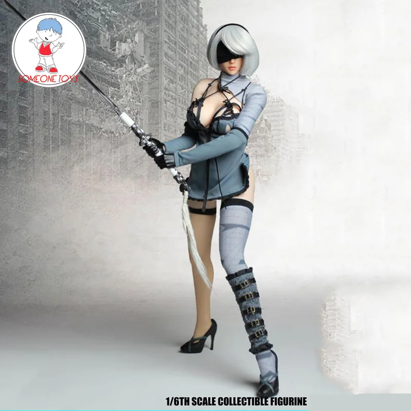 1/6 весы НИР автоматов 2B YoRHa № 2 Тип B Girl с головой лепить Одежда наборы аксессуаров для детей возрастом от 12 дюймов TBLeague фигуры