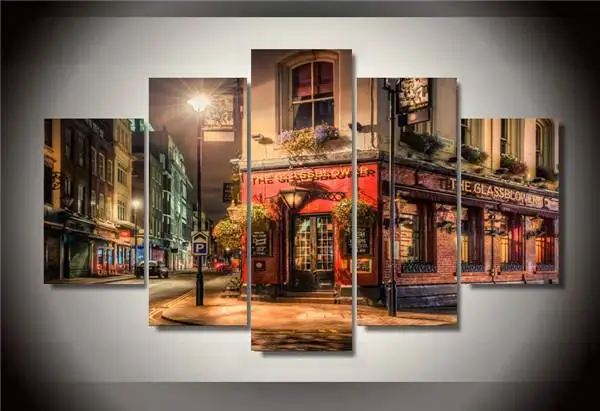 Hd Печатный пивной паб Лондонский Группа живопись Декор для комнаты печать плакат