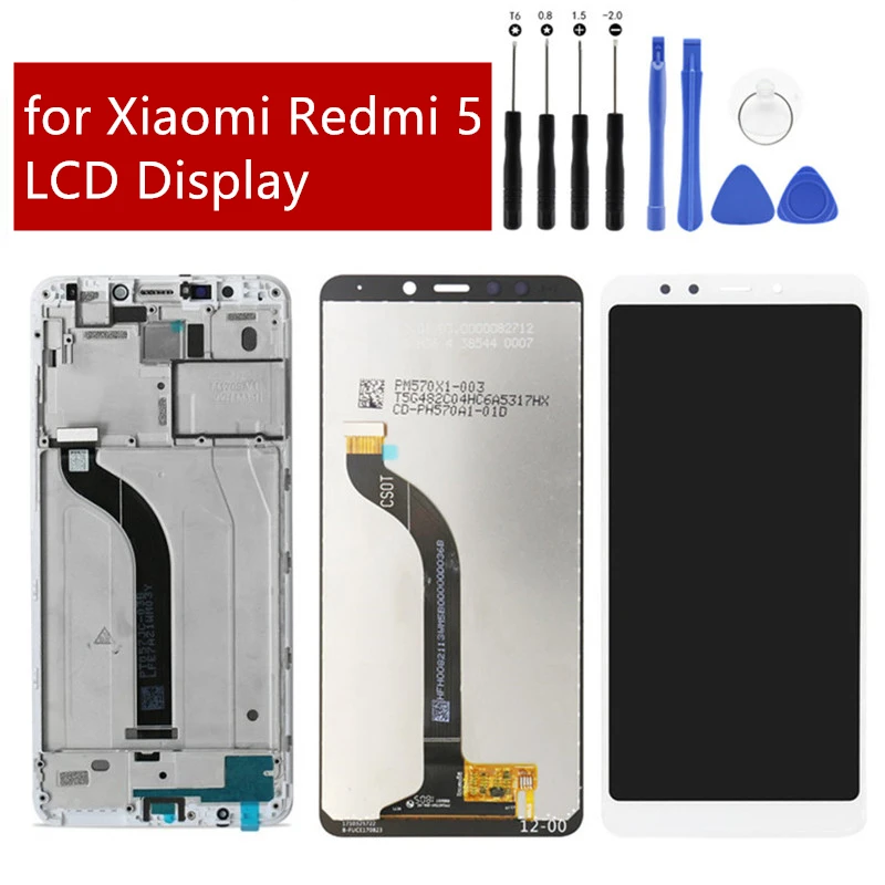 ЖК дисплей для Xiaomi Redmi 5 сенсорный экран стеклянная панель дигитайзер в сборе Redmi5