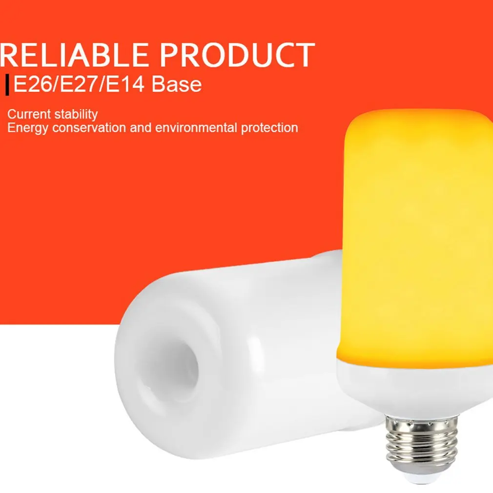 Led Dynamic Flame Bulb In The Section 3W Effect Fire Light Bulbs Home Interior Flashing | Лампы и освещение