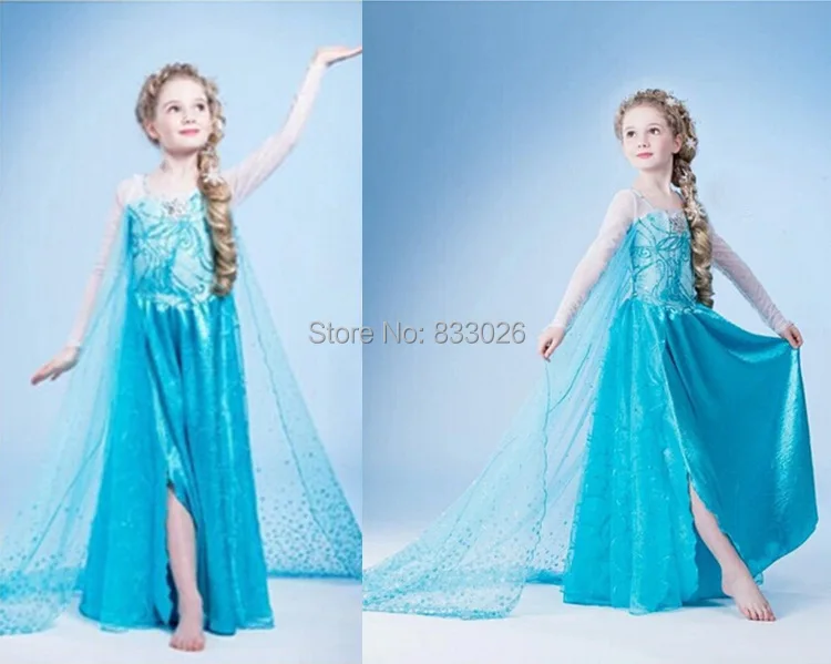 Free shipping High quality New Style dancing dress Elsa Anna beautiful Dress Fashion princess |