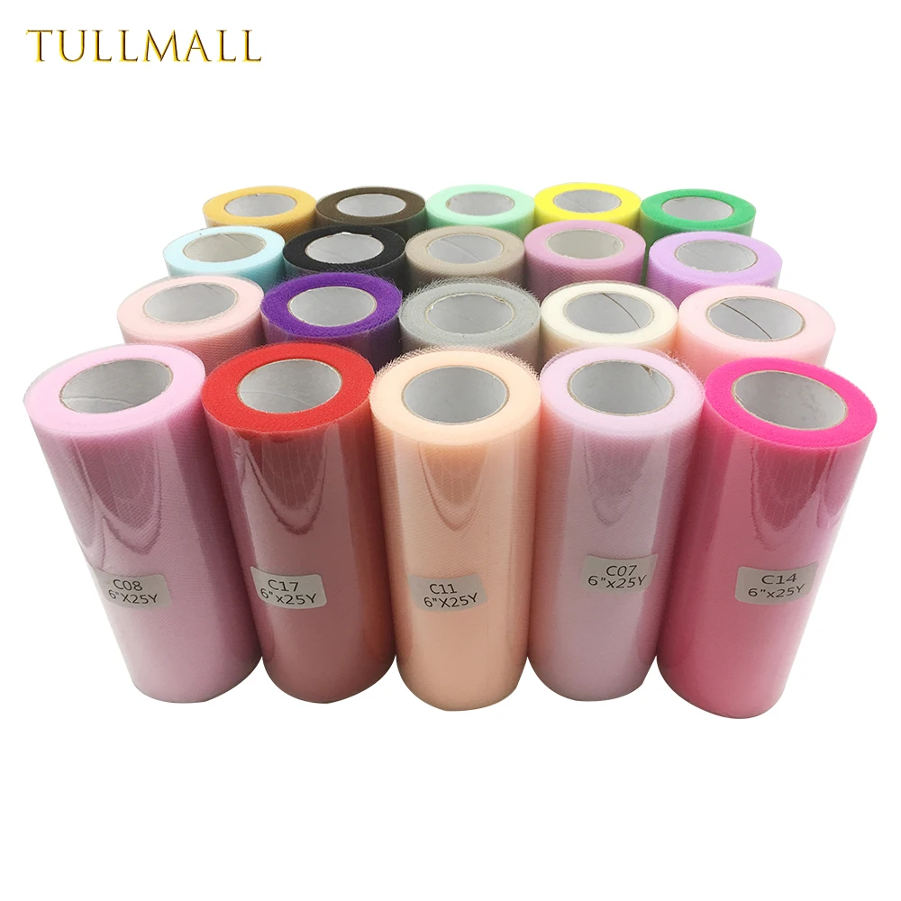 TULLMALL тюль рулон 15 см 22 м ткань катушка пачка партии упаковка для подарка на день