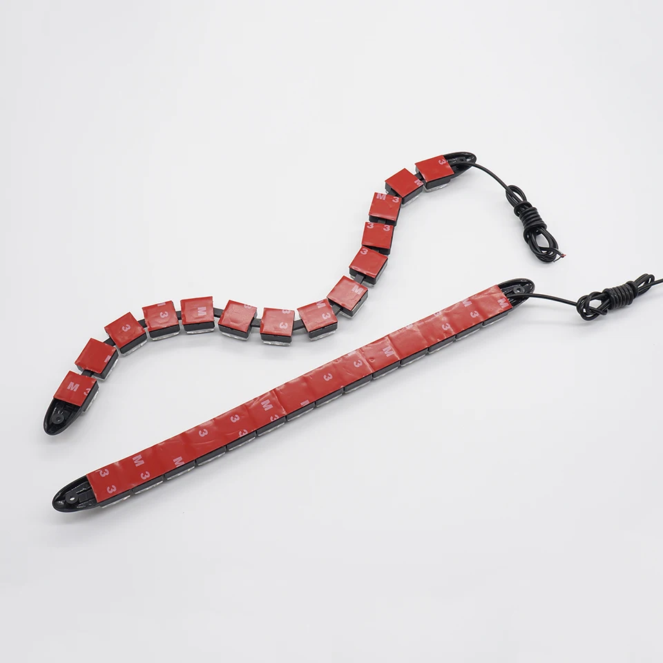 2 шт./лот Гибкая Водонепроницаемая Автомобильная дневная ходовая лампа 6-20