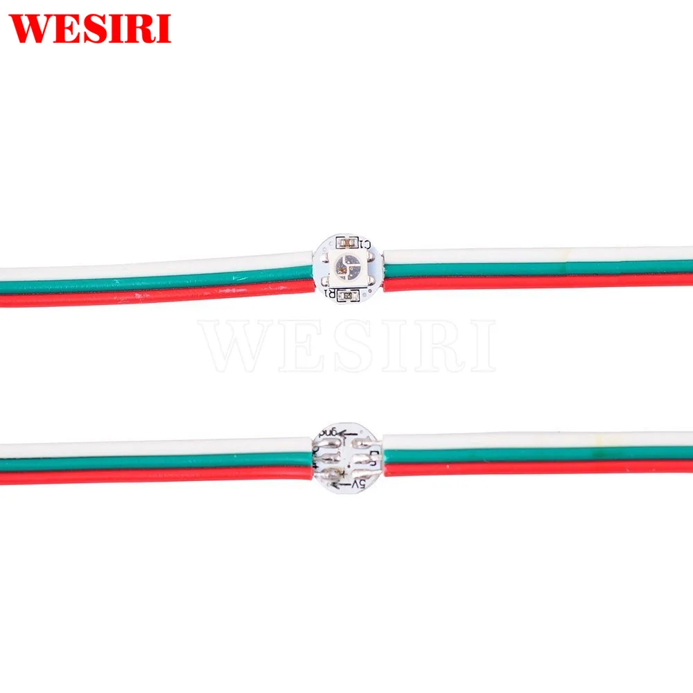 50 шт. WS2812B SK6812 модуль чипа предварительно припаянный радиатор адресуемые