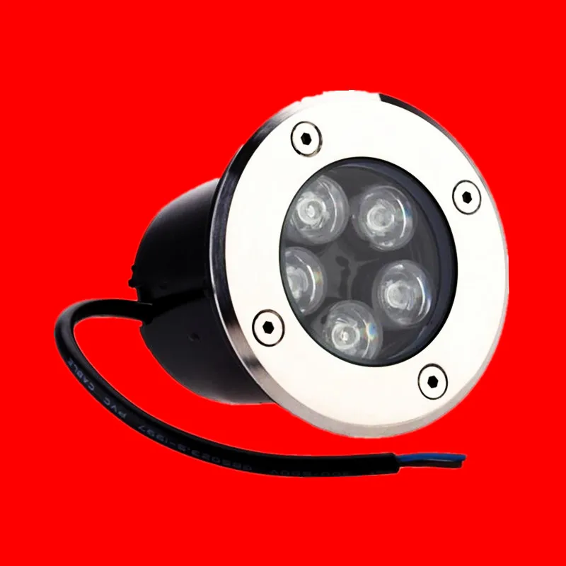 

Free Shipping 5W IP68 CE RoHS AC85-260V/DC12V Recessed Outdoor Lamp Spot Floor Garden Yard LED Underground Light