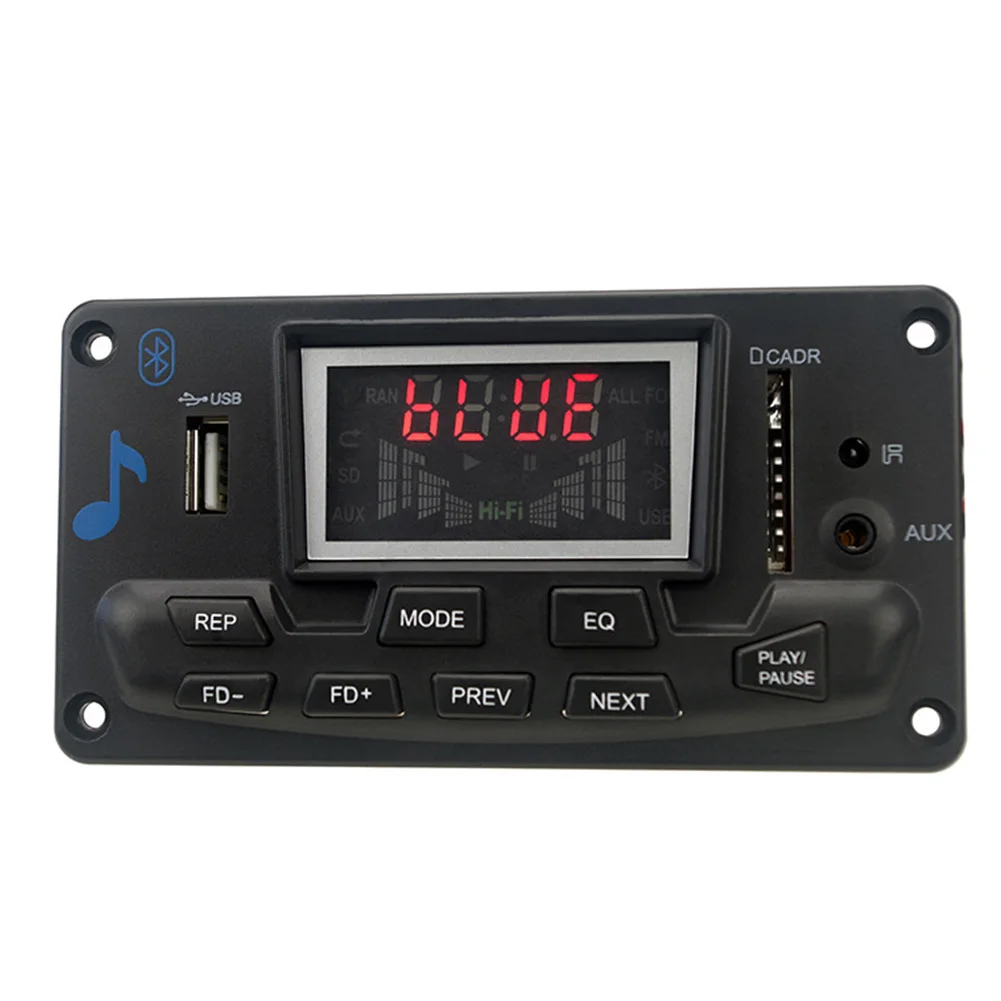 Car Board Wireless Audio Color Screen Speaker Accessories Support Bluetooth Decoder Lossless Display LED Indicator Module USB |