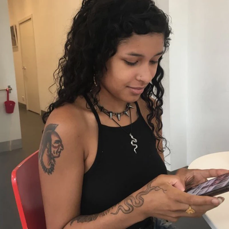 Чокер Itenice CBB с заклепками ожерелье чокер в стиле панк и гот черными шипами рок из