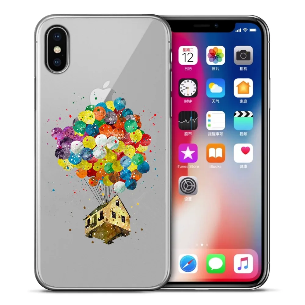 Акварельный Tinkerbell Русалка олень принцесса Мягкий ТПУ силиконовый чехол для iPhone X
