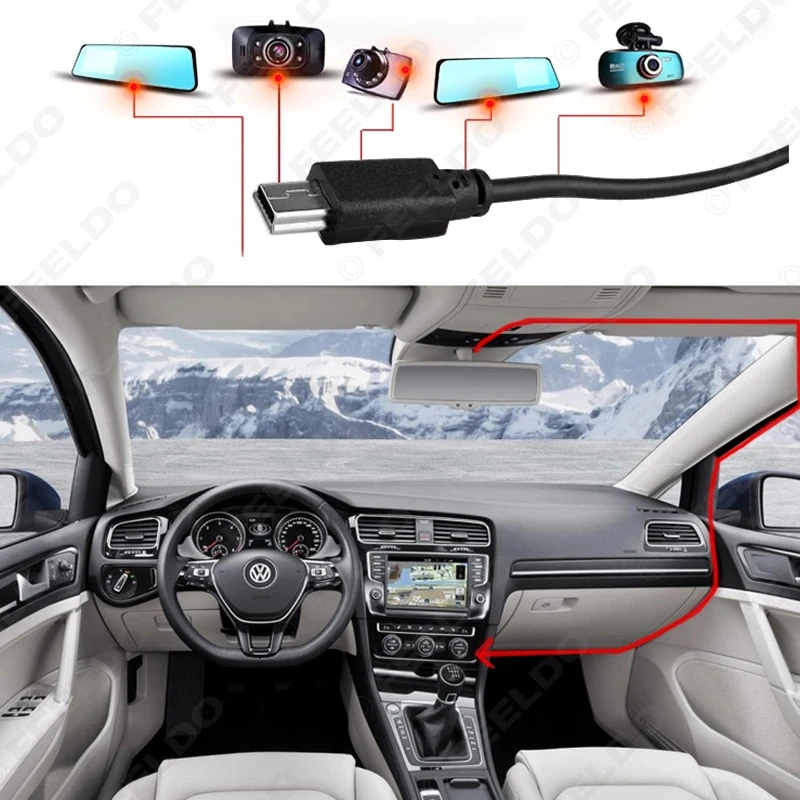 FEELDO 1 шт. 12 В переключатель 5 понижающий тахограф Специальная модификация линии