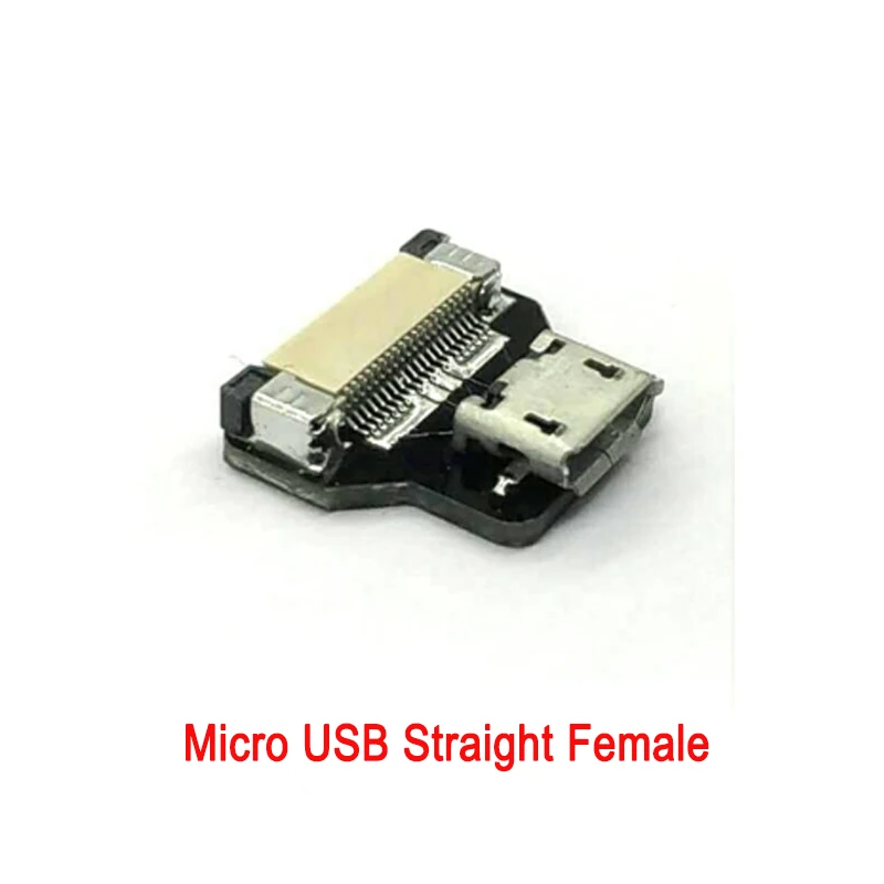 5 см до 100 ультратонкий плоский USB кабель Тип D Micro прямой Мама папа C коннектор
