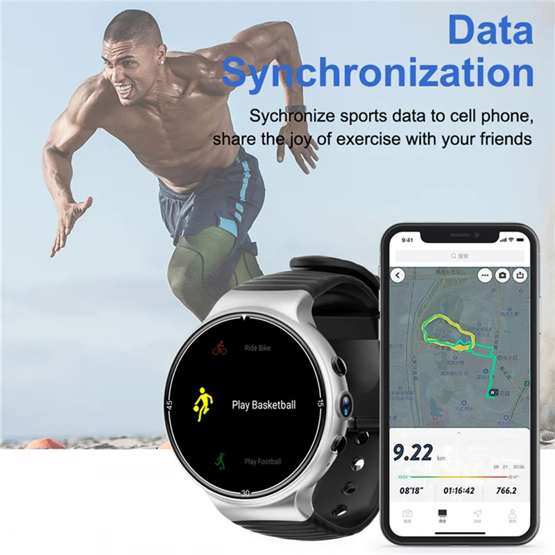 OGEDA новинка 2019 мужские спортивные Смарт-часы WIFI GPS Android 7 0 4G LTE 1G + 16G память SIM