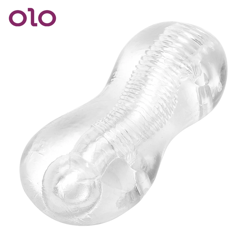 OLO прозрачный мужской мастурбатор для упражнений на пенис товары взрослых мягкое