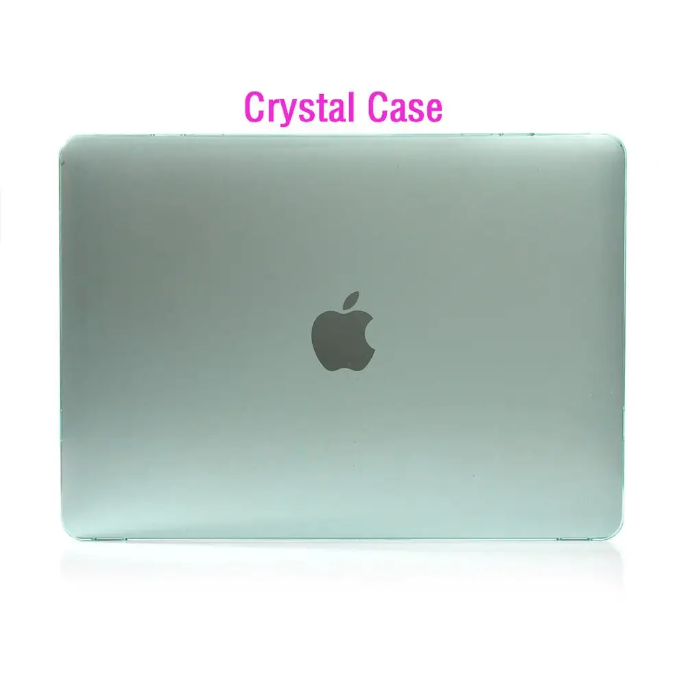 crystal Green Чехол для ноутбука Apple MacBook Air Pro retina 11 12 13 15 для mac '' Air 13 Pro 13 15 дюймов с сенсорной панелью - Цвет: crystal Green