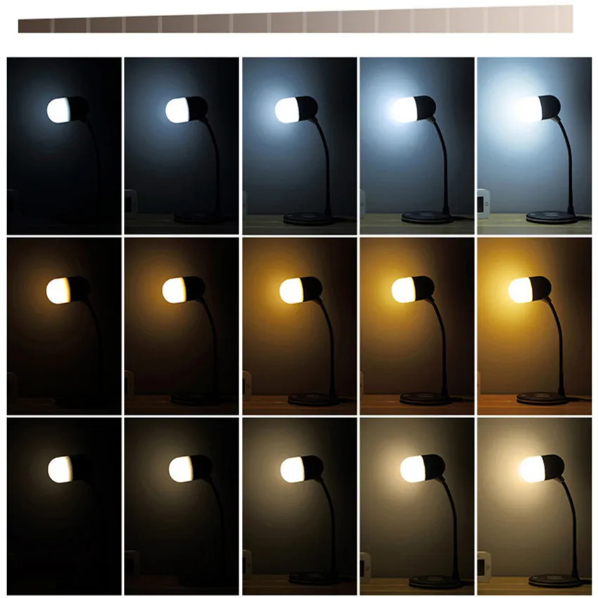 Складная Настольная лампа с Bluetooth динамиком и защитой для глаз функцией