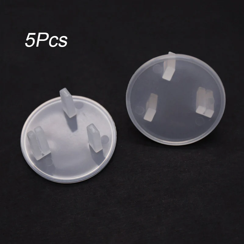 5Pcs UK Plug Cover Великобритания/ЕС разъем питания крышка электрической розетки Детская безопасность защита анти-Электрический шок вилки протектор крышка - Цвет: 5Pcs UK Plug Cover