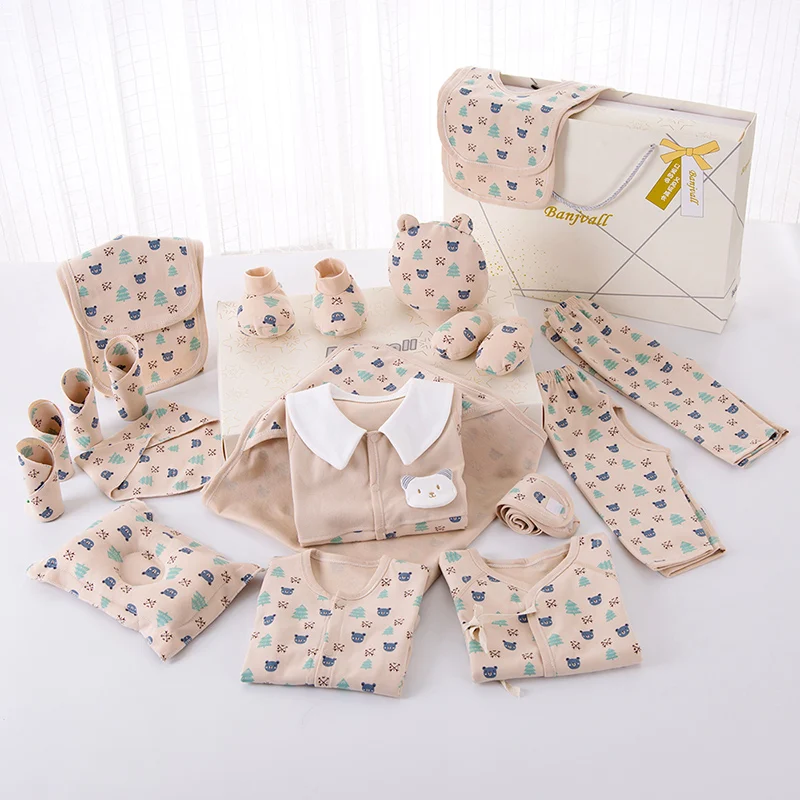 Cartoon Newborn Clothes Baby Gift Set Cotton New Born Girl Boy Infant Clothing Outfit No Box | Детская одежда и обувь