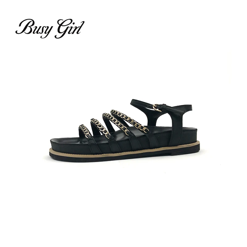 Сандалии женские на платформе и высоком каблуке босоножки с металлической