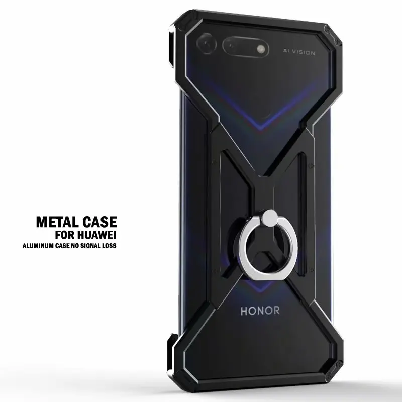 Роскошный Алюминиевый металлический чехол для huawei Honor V20 V10 V9 10 9 8 Lite, мощная броня, ударопрочный чехол-бампер, металлическая рамка