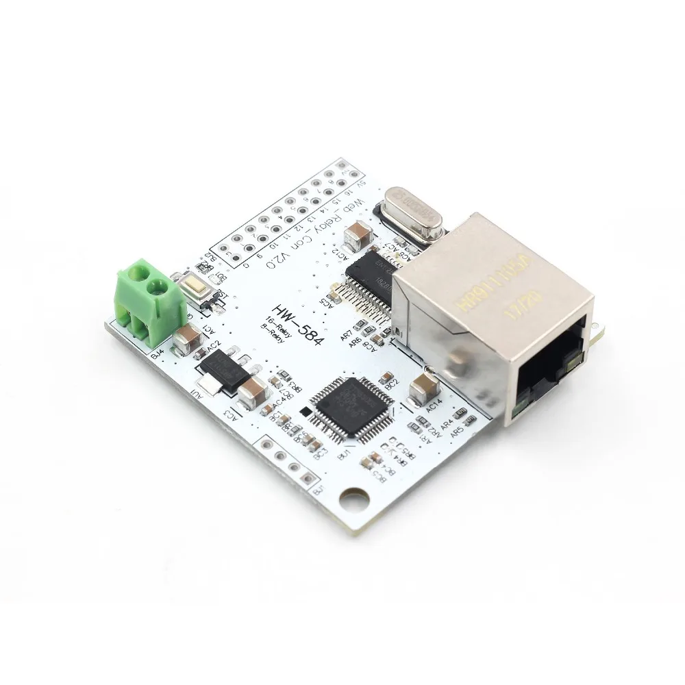 8 каналов 28J60 W5100 RJ45 сетевой релейный переключатель 5 В Интернет модуль P2P WIFI