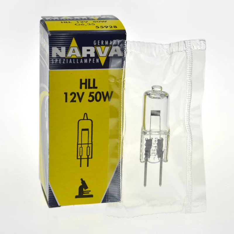 Для 2 шт Нарва 55928 HLL 12V 50W G6.35 галогенная лампа для фотометра PG55928 Advia клинический