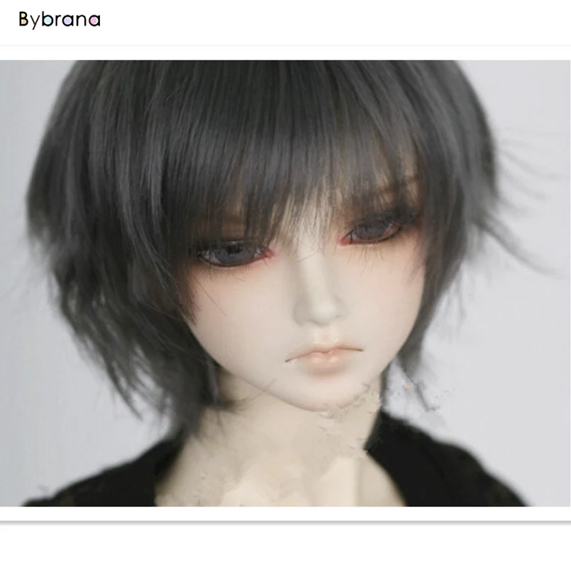 Bybrana 1/3 1/4 1/6 1/8 BJD Doll Wig High Temperature Fiber Fashion Short Hair for Dolls Toy Accessories Good Quality | Игрушки и хобби