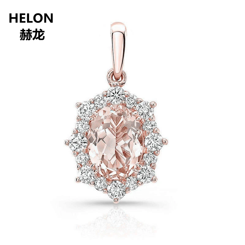 1.43ct натуральные бриллианты и натуральный морганит женское кольцо Твердое 14k