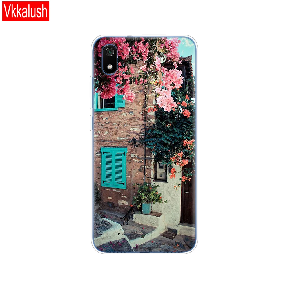 80013 Силиконовый чехол для Xiaomi Redmi 7a, чехол s, полная защита, мягкая задняя крышка из ТПУ для Redmi 7 A, чехол-бампер для телефона - Цвет: 80013