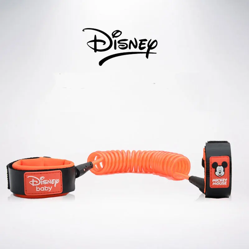 1 Disney анти-потерянная защелка безопасности браслет на запястье поводок жгут уличная прогулочная веревка ребенок веревка стальной ремень - Цвет: 1