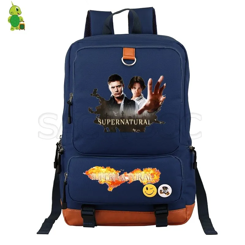 13 Mochila рюкзак Supernatural для женщин и мужчин рюкзак USB зарядка Рюкзак многофункциональные школьные сумки для подростков дорожная сумка - Цвет: 13