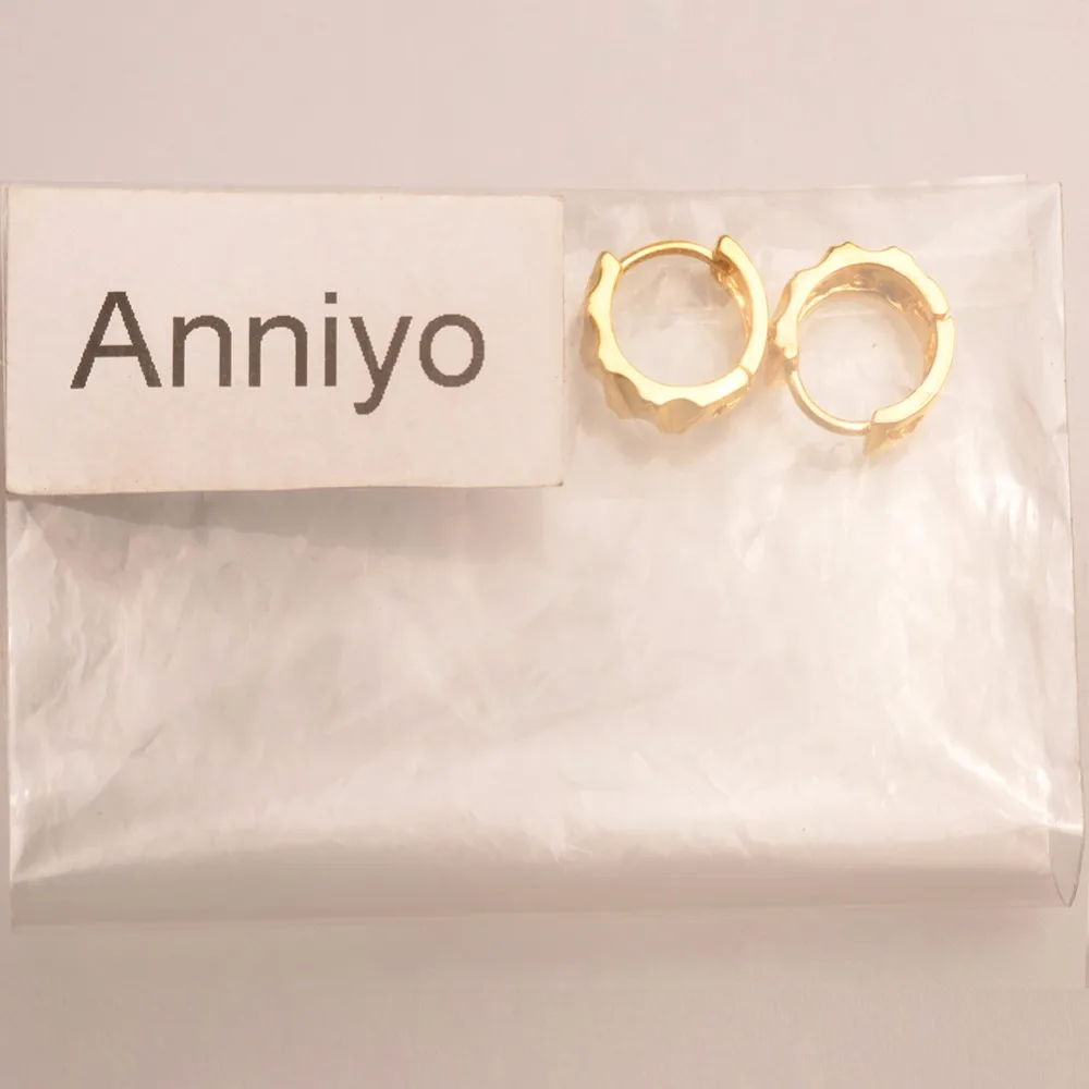Anniyo крошечные серьги для малышей/детей золотой цвет модные ювелирные изделия подарки оптовые цены#007416
