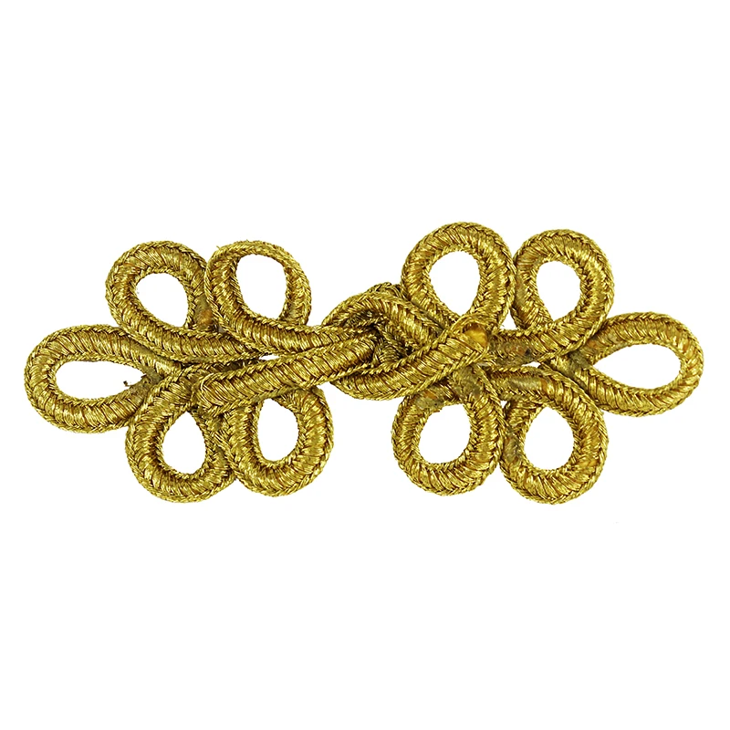 50 шт./комплект золотистые/металлические плетеные пуговицы принадлежности для