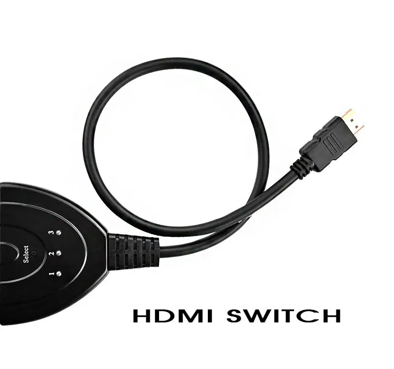 MLLSE Mini 3 Port HDMI Splitter Adapter Cable 1.4b 4K*2K 1080P Switcher Switch in 1 out Hub for HDTV PS3 PS4 | Компьютеры и офис