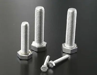 50 шт. M6x80mm Метрической Резьбой Из Нержавеющей Стали Вне Шестигранной Головкой